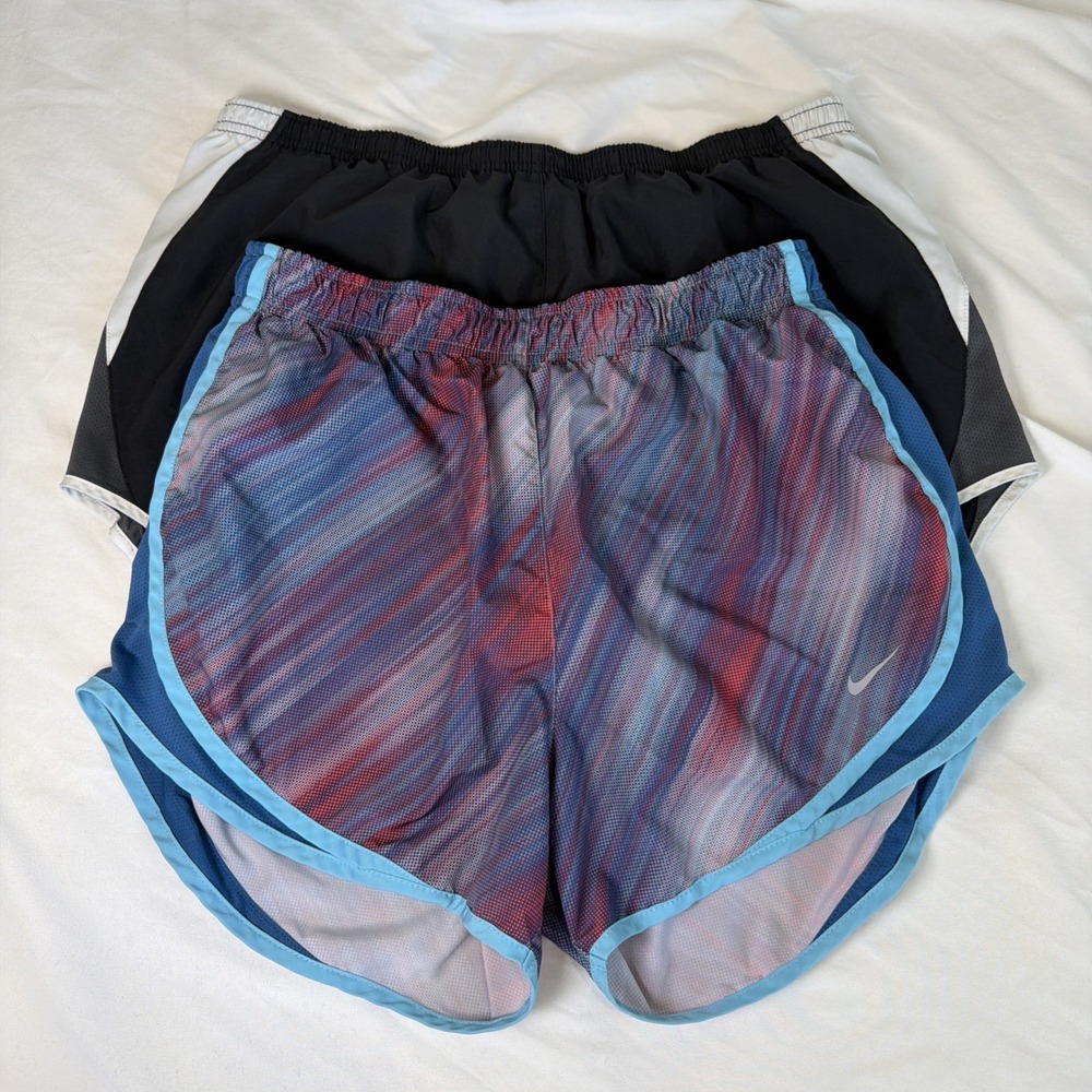 Nike Dri-FIT Women's Running Shorts Lot Black And Multi Colored Size Large